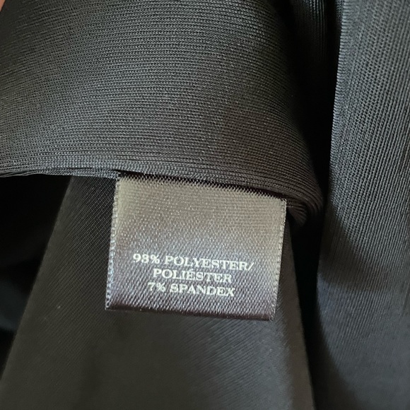 Ann Taylor Black Sleeveless Shawl Dress-6 Petite - Picture 7 of 8